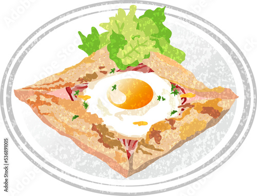 ガレット 手描き風