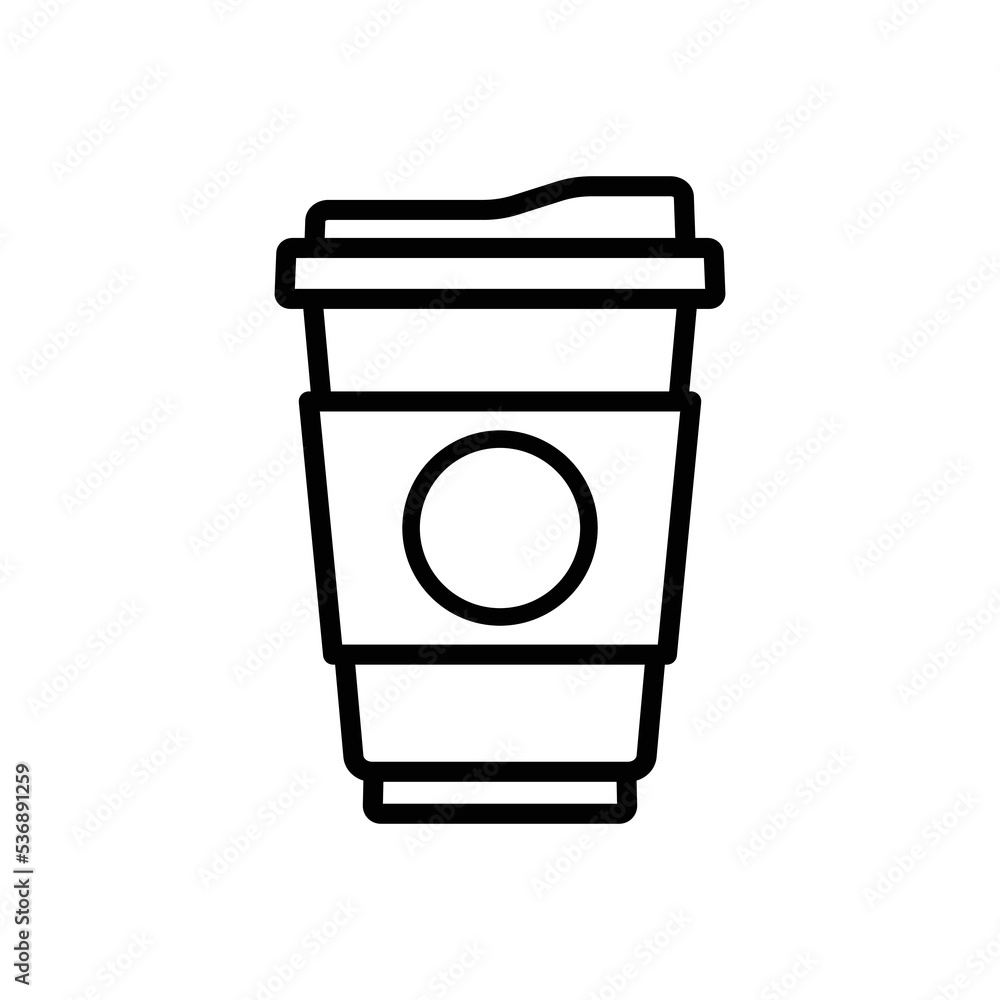 disposable paper coffee cup icon vector design template disposable paper coffee cup icon vector design template