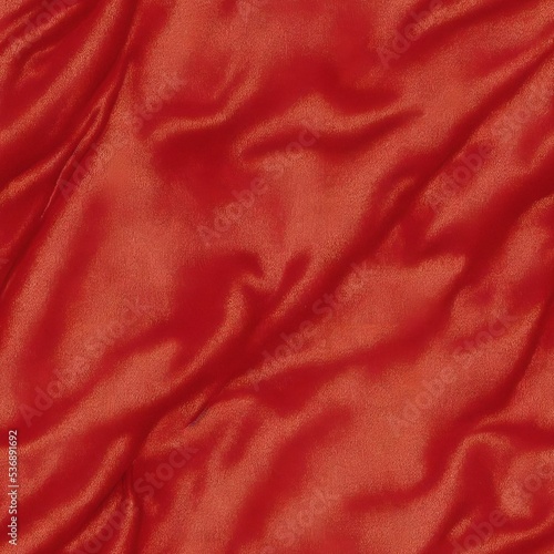 Rumpled red silk sheet, can be tiled