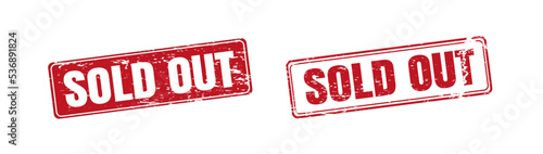 sold out square stamp. sold out grunge sign set