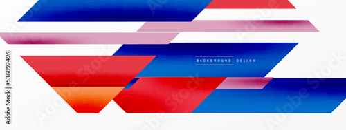 Free Download Minimal geometric abstract background. Dynamic 3d lines composition. Trendy techno business template for wallpaper, banner, background or landing - GFXLoad