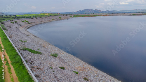 water reservoir drone pics in India  photo