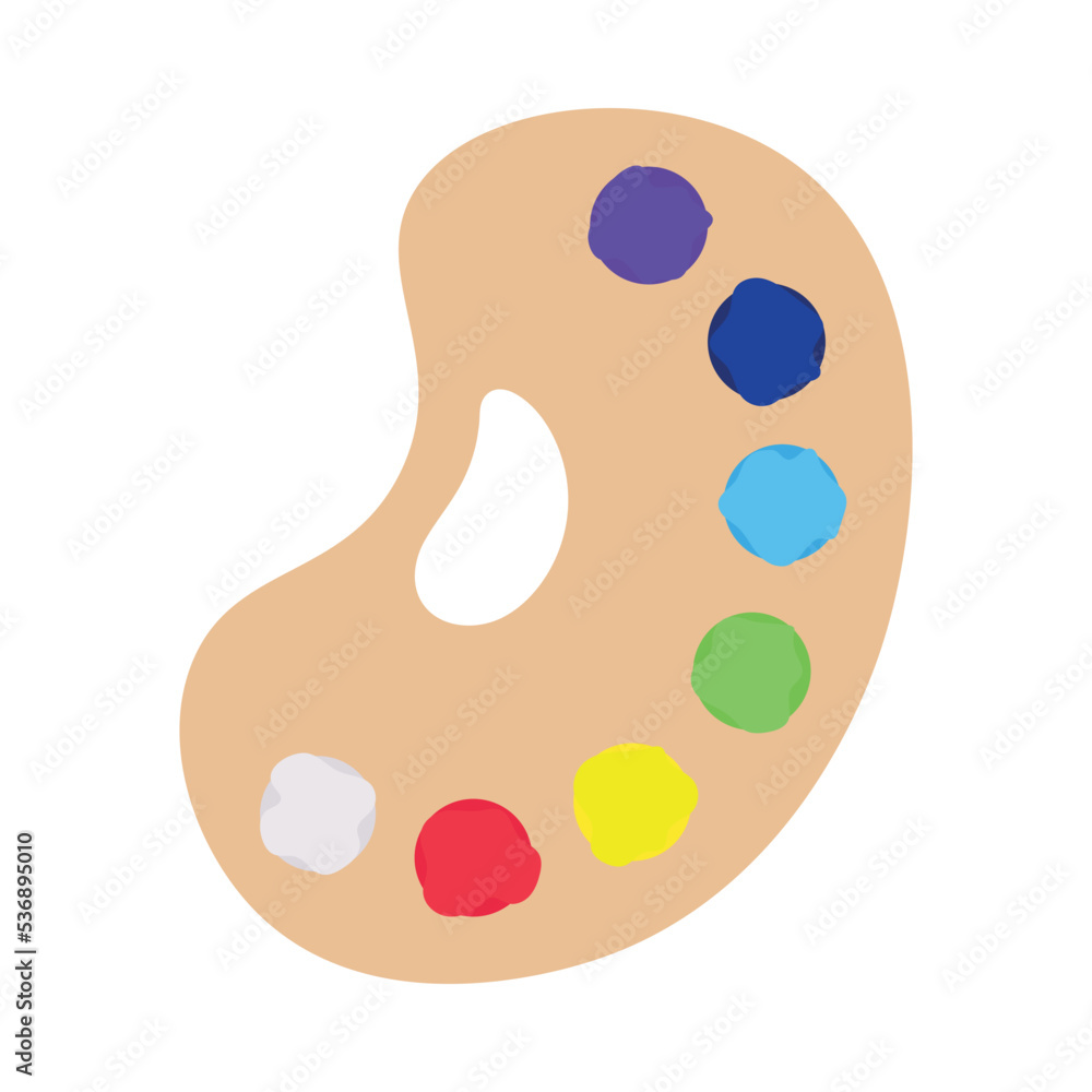 Obraz premium Painting supplies, color palettes, colorful tubes, watercolors, oil paints, acrylic paints.