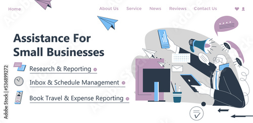 Assistance for small business, research and report