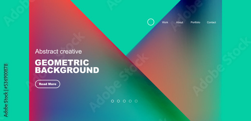 Fluid triangles minimal abstract background. Techno or business concept, pattern for wallpaper, banner, background, landing page