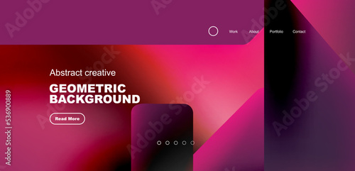 Fluid triangles minimal abstract background. Techno or business concept, pattern for wallpaper, banner, background, landing page