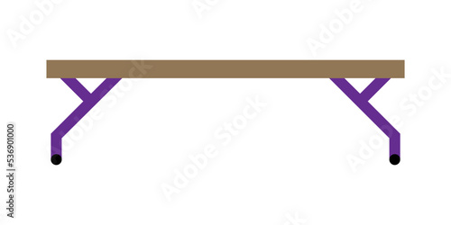 Gymnastics crank balance beam pictogram vector illustration.