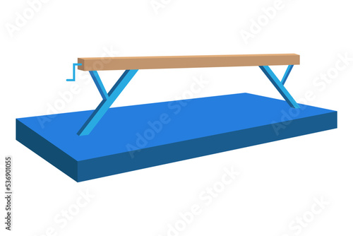 Competition landing mat vector illustration.