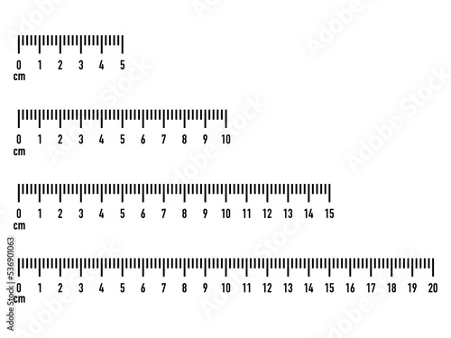 Mark up for rulers Vector