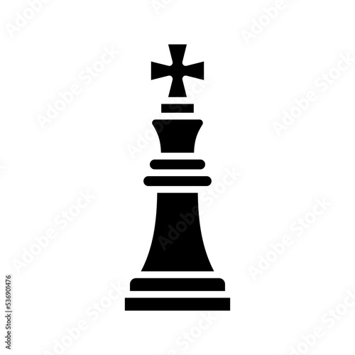 King icon. Chess sign for mobile concept and web design. vector illustration © Uswa KDT