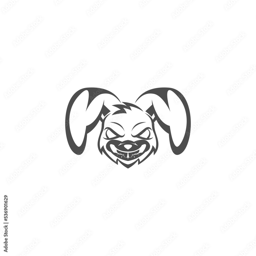 Rabbit icon logo design illustration Rabbit icon logo design illustration