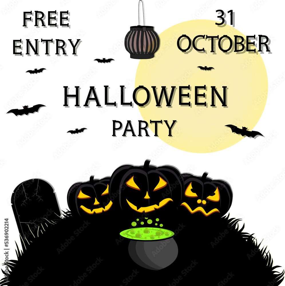 Obraz premium Collection accessory for celebration holiday Halloween