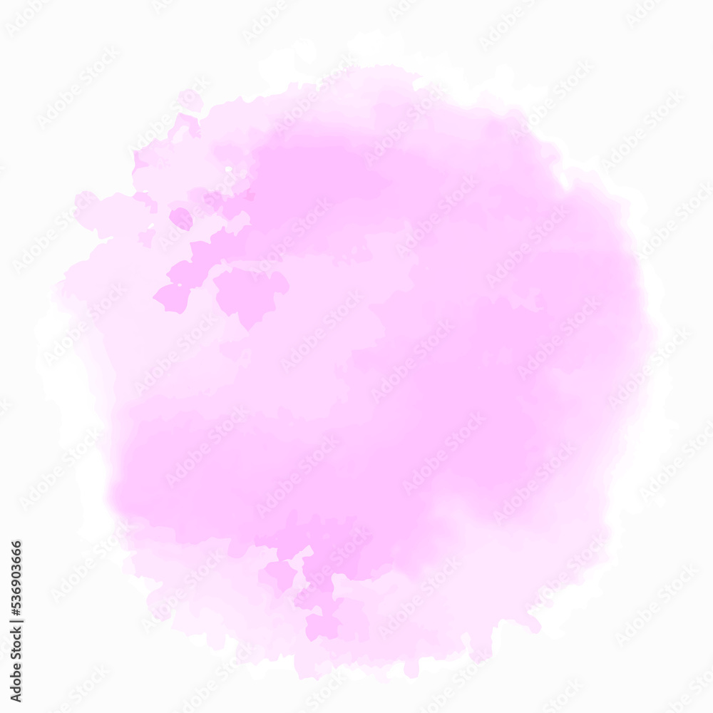 watercolor blot with smudge drips and stains, hand drawn vector element