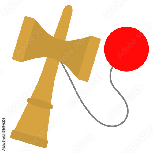 けん玉　日本　イラスト