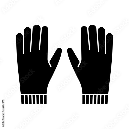 Gloves icon. sign for mobile concept and web design. vector illustration
