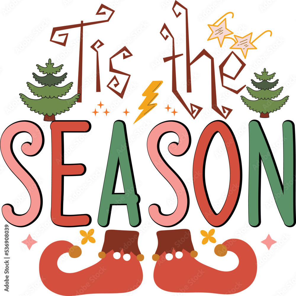 Fototapeta premium Christmas Sublimation Design