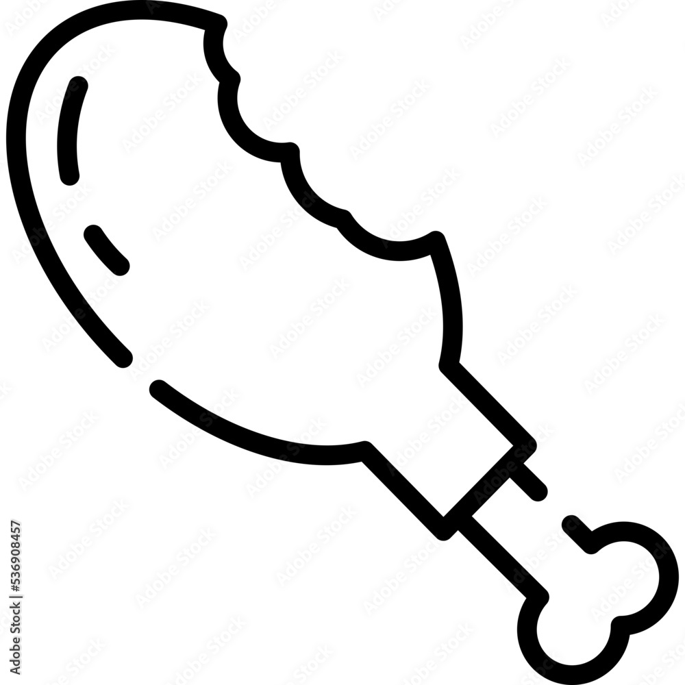 Thanksgiving turkey leg icon Thanksgiving turkey leg icon