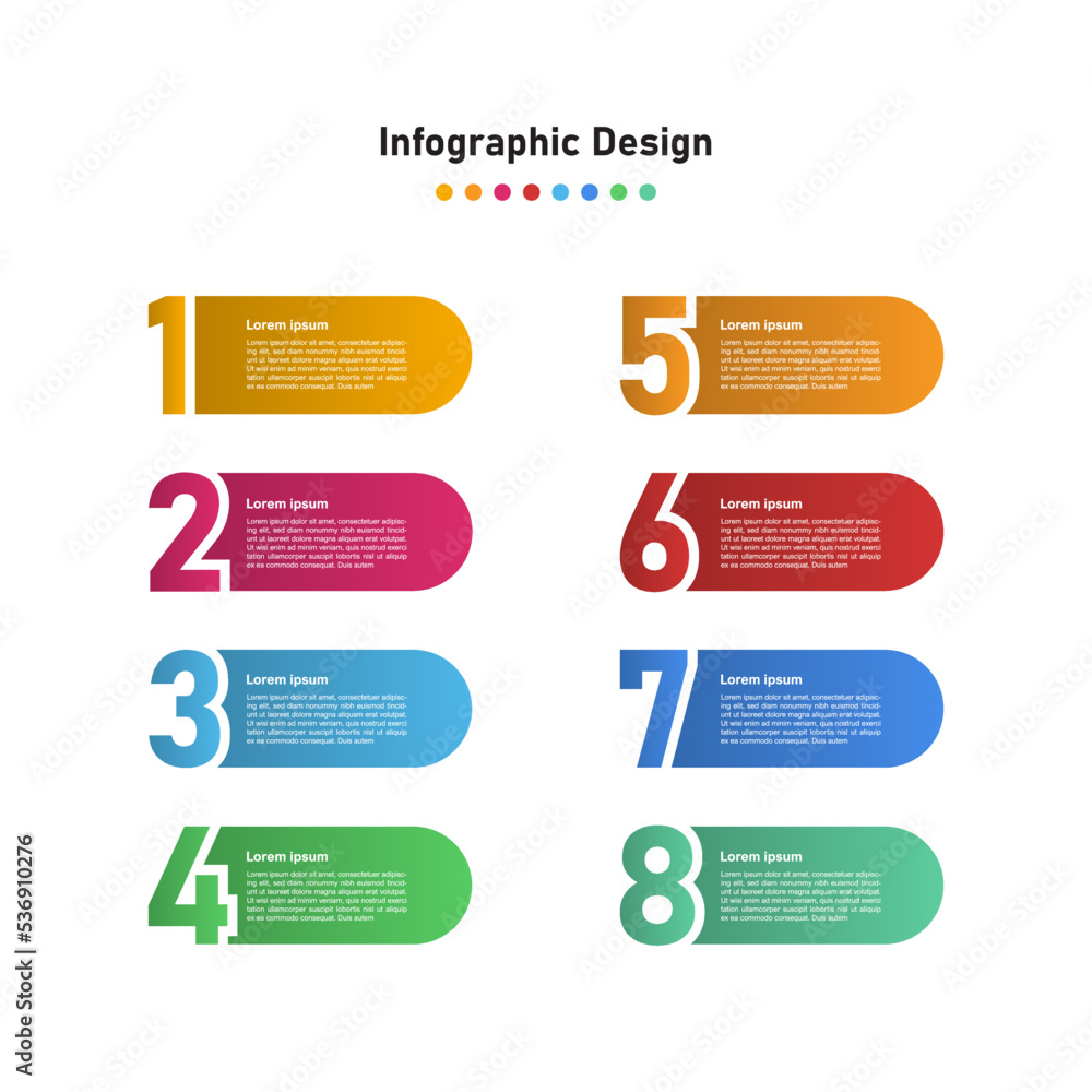 Colorful abstract business infographic template Colorful abstract business infographic template