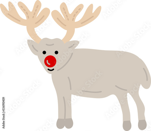 Christmas Elk. Garlands, flags, labels, bubbles, ribbons and stickers. Collection of Merry Christmas decorative icons © hhsinhsin