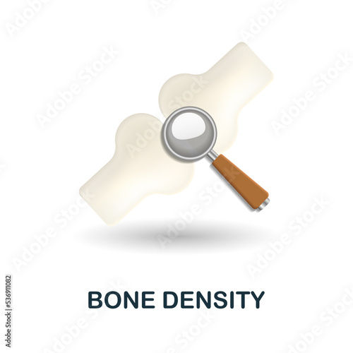 Bone Density icon. 3d illustration from health check collection. Creative Bone Density 3d icon for web design, templates, infographics and more