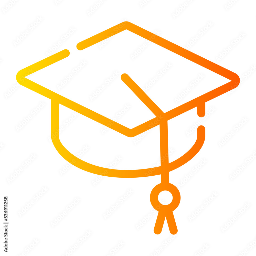 graduation gradient icon graduation gradient icon