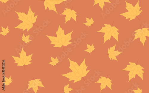 Fall leaf pattern colorful