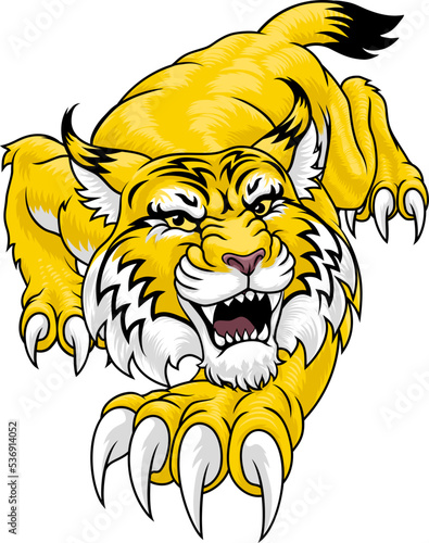 A wildcat angry wildcats team sports mascot roaring