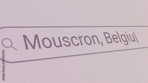 Search Bar Mouscron Belgium 
Close Up Single Line Typing Text Box Layout Web Database Browser Engine Concept photo