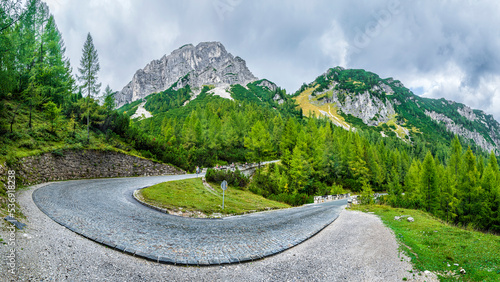 Slovenia, Vrsic Pass in Triglav National Park photo