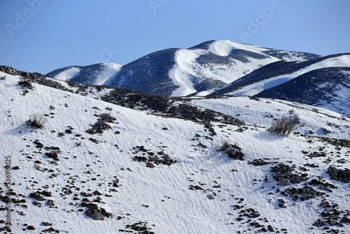 Snow-capped mountains in the Crete (in the Askifou region)