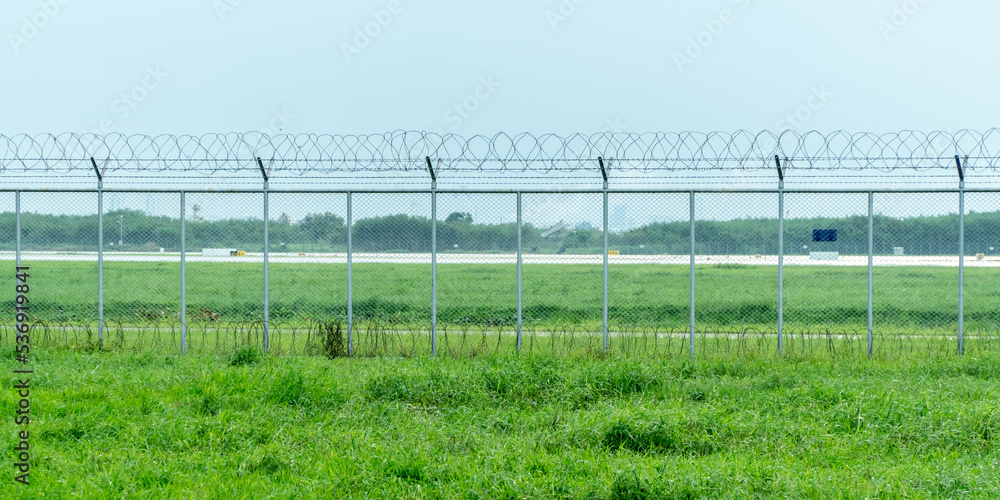 wire fence in field