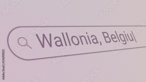 Search Bar Wallonia Belgium 
Close Up Single Line Typing Text Box Layout Web Database Browser Engine Concept