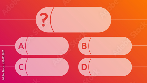 Multiple choice quiz template