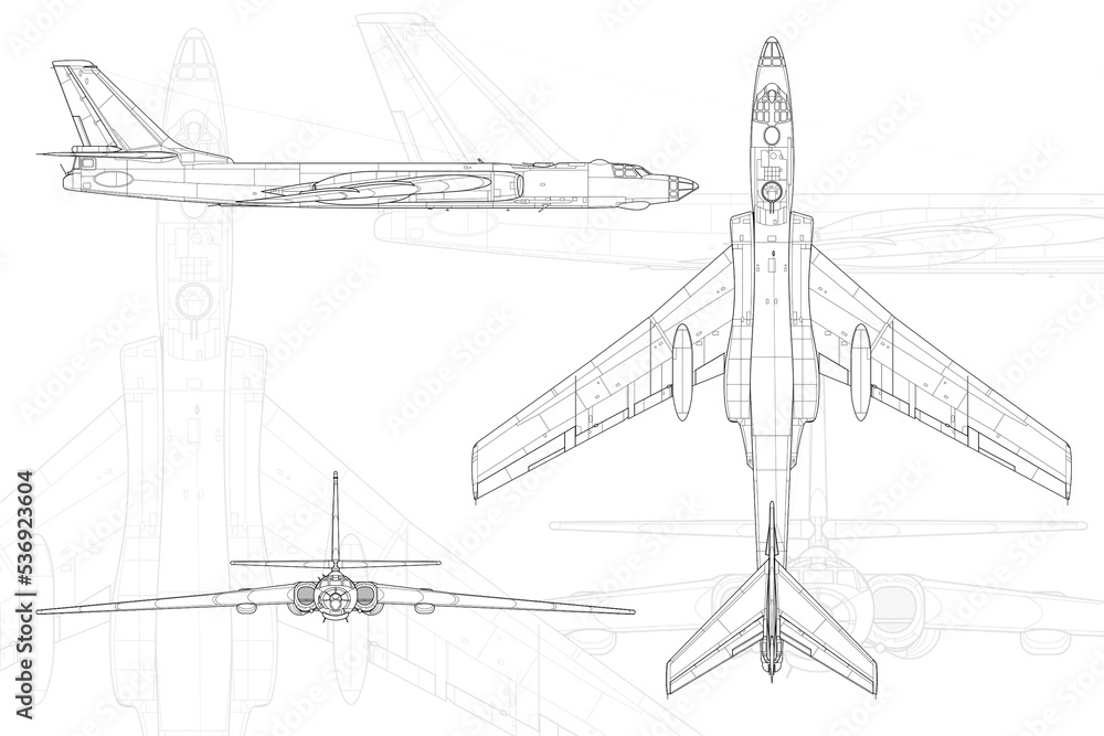 Avión de combate de bombardeo Tu-16 Avión de combate de bombardeo Tu-16