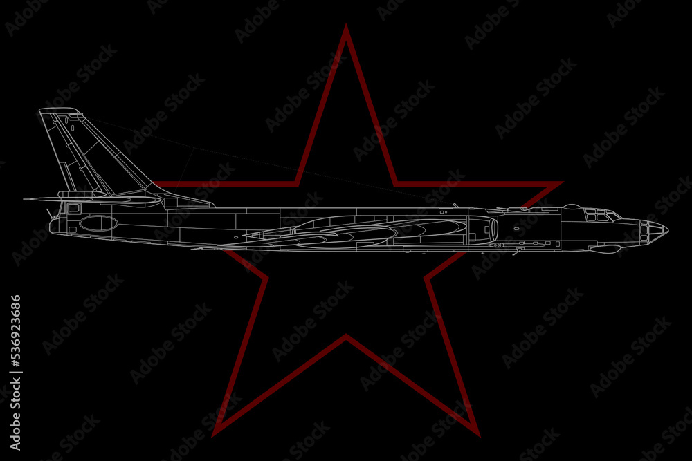 Avión de combate de bombardeo Tu-16