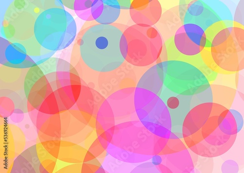 abstract colorful background with circles © Olena
