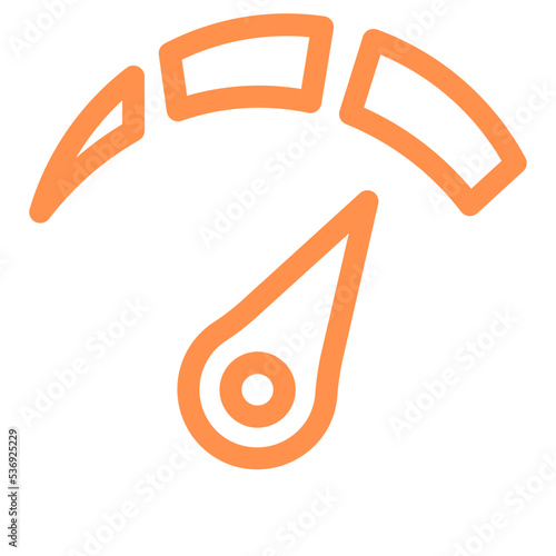 optimization speedometer outline icon