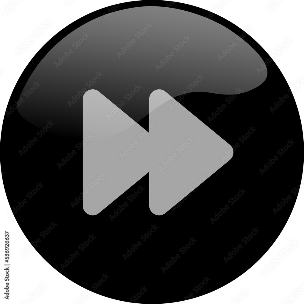 Forward icon for media player button interface. Video and audio player navigations symbol in black color. Forward icon for media player button interface. Video and audio player navigations symbol in black color.