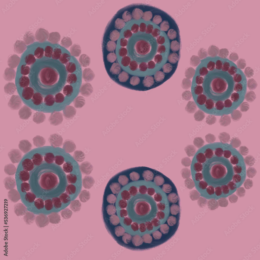Fototapeta premium seamless pattern with flowers