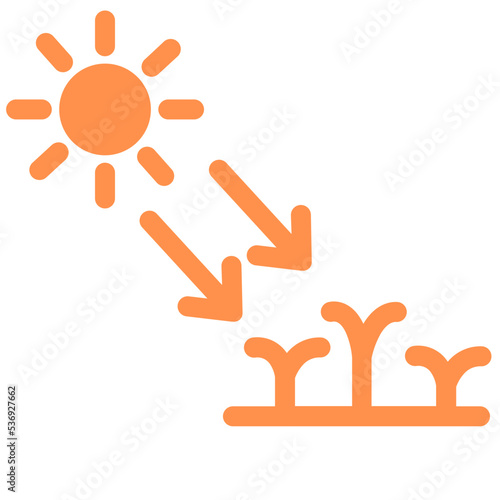 photosynthesis agriculture process nature farming plants spring icon
