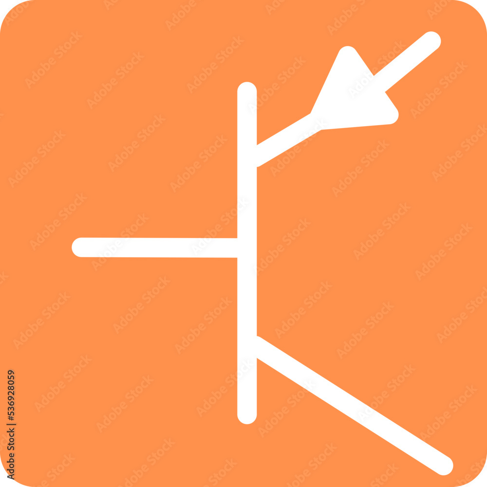 pnp pnp transistor transistor transistor symbol icon Stock Vector