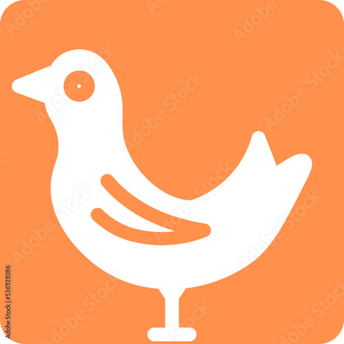 poultry bird chicken animal meat icon