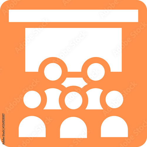 presentation audience students university lecture icon