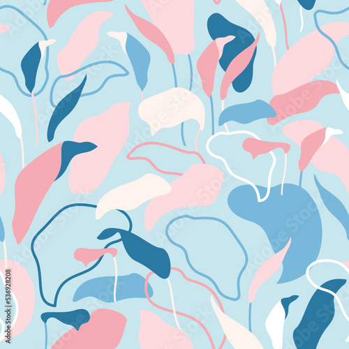 Organic shapes design for summer prints, cover, home deco wallpaper