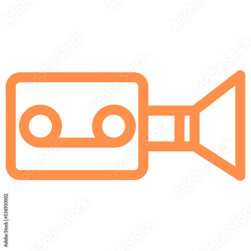 photography film making vlog outline icon