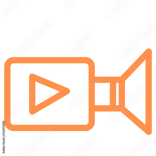record video vlog camera outline icon