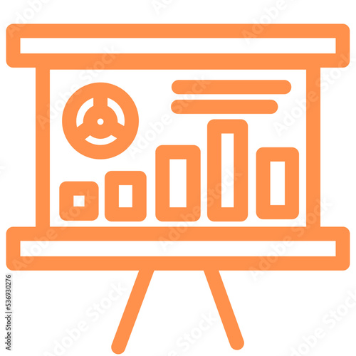 keynote histogram report outline icon