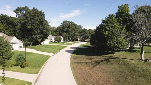 Suburban lots in a luxury upper-middle class area. photo