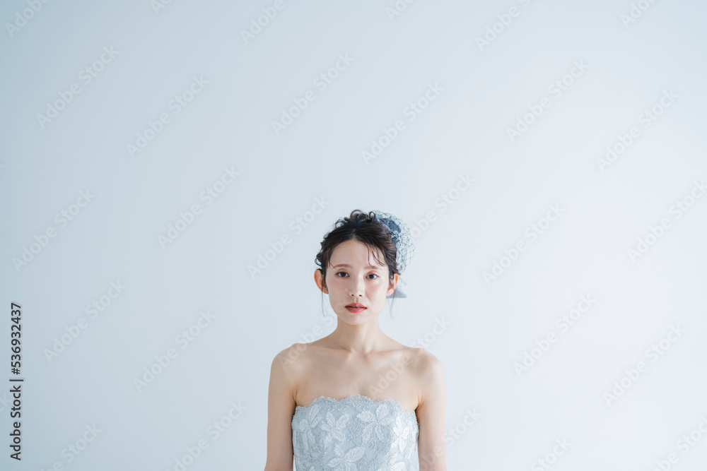 ウェディングドレスを着た花嫁 ウェディングドレスを着た花嫁