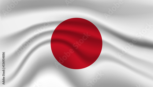 Close up Japan national flag waving realistic vector illustration Free Download Close up Japan national flag waving realistic vector illustration - GFXLoad